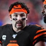 baker mayfield with fu manchu